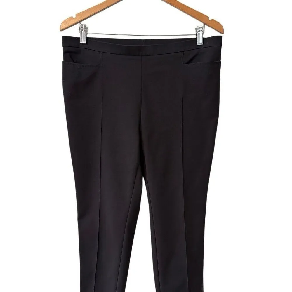 Akris Punto Ankle Pants Women’s Size 12 Black Trousers Old Money Career - Picture 4 of 12